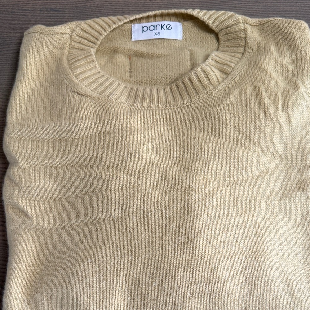 Parke Women's Honey Cashmere Crewneck Sweater